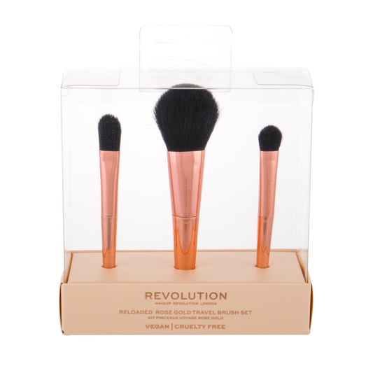 Revolution Reloaded Rose Gold Travel Brush Set