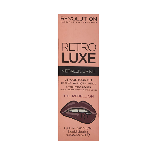 Revolution Retro Luxe Metallic Lip Kit The Rebellion