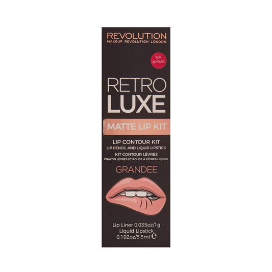 Revolution Retro Luxe Matte Lip Kit Grandee