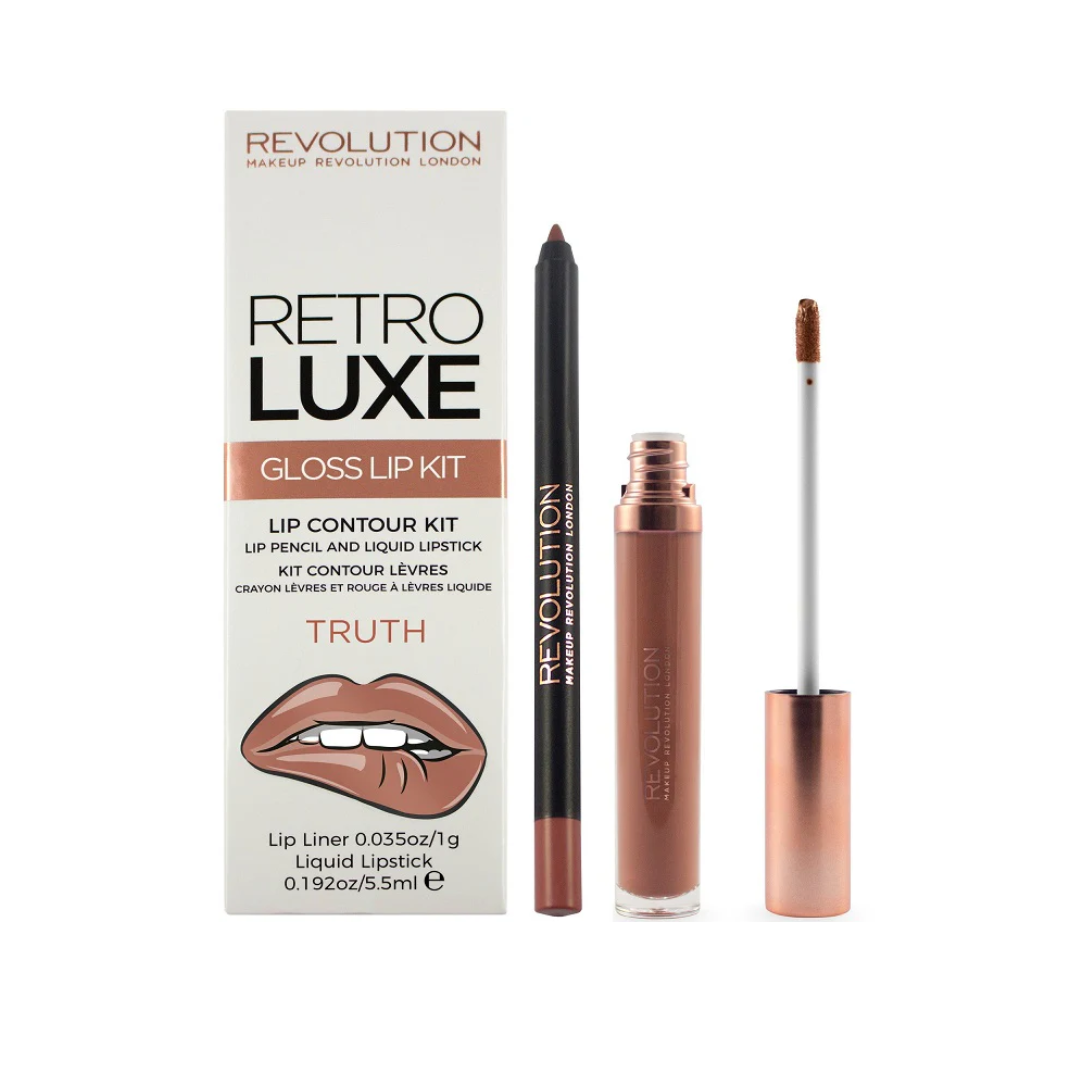 Revolution Retro Luxe Gloss Lip Kit Truth