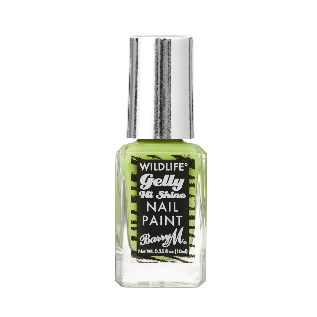Barry M Gelly Hi Shine Wildlife Nail Paint Rainforest Green