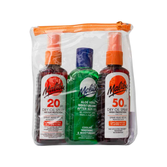 Malibu Sun Lotion 3 Pack 100ml Oil SPF 20, SPF 50