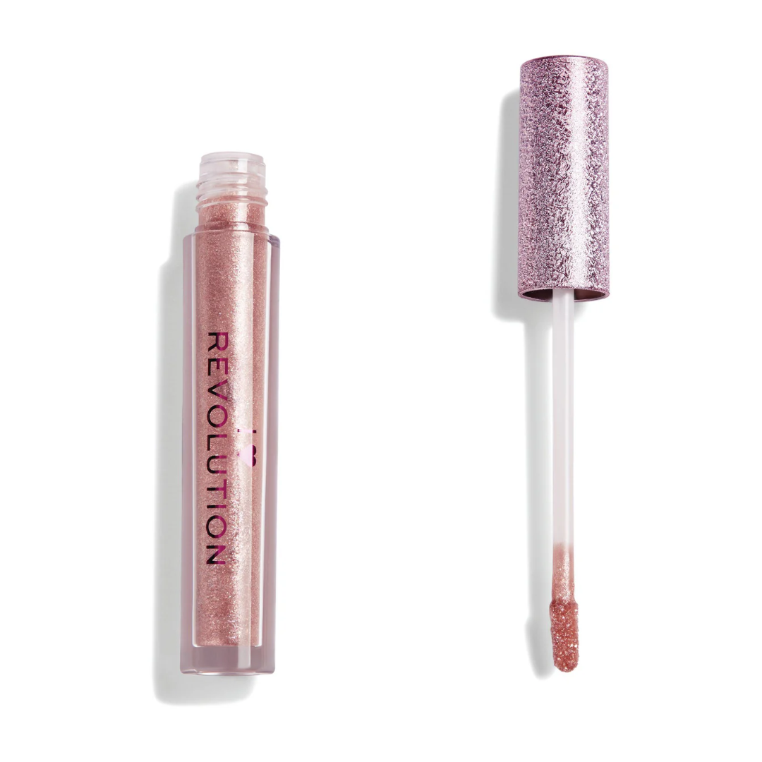 Revolution  Metallic Angel Heart Lipgloss White Wings