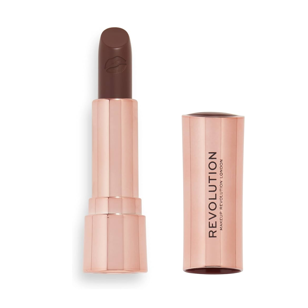 Tester Revolution Satin Kiss Lipstick Brown Sugar