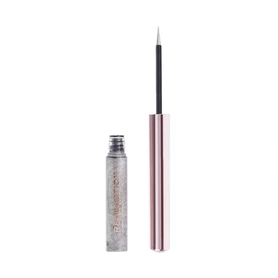 Revolution Glitter Eyeliner Silver Flash