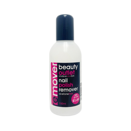 Beauty Outlet Nail Polish Remover Acetone Free 150ml (New)
