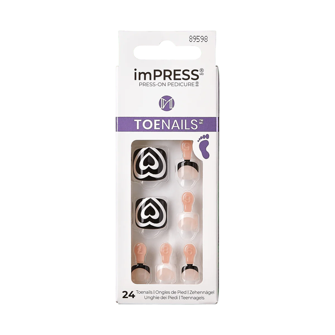 Kiss Impress ToeNails Rose Mist 89598