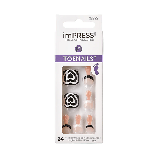 Kiss Impress ToeNails Rose Mist 89598