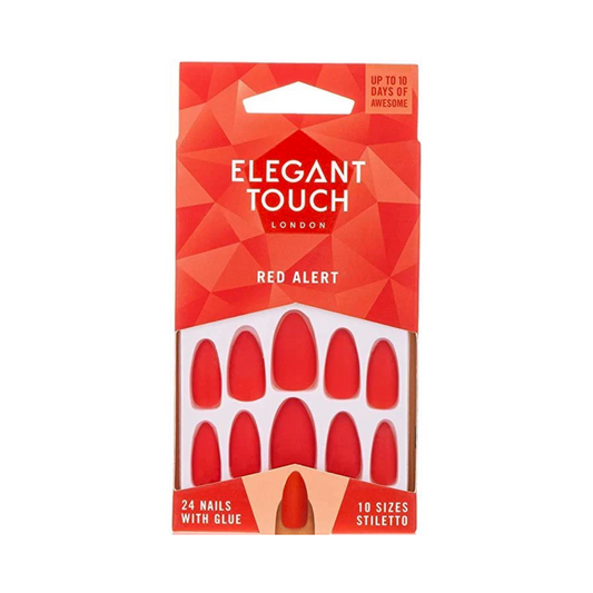 Elegant Touch False Nails Red Alert