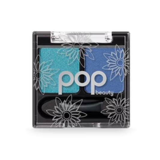 Pop Beauty Shade Duette Eyeshadow Turqoise & Bright Blue