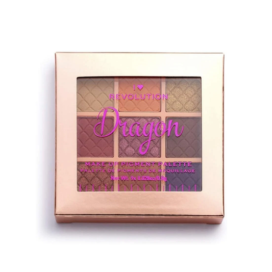 Tester Revolution I Heart Revolution Dragon Eyeshadow Palette