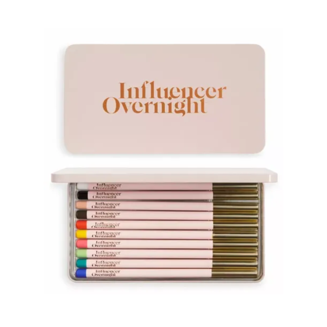 Revolution Pro X Influencer Overnight The Transformation Tin 10 Gel Pencils
