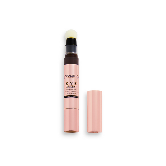 Tester Revolution Eye Bright Illuminating Under Eye Concealer W Vitamin C Deep Mocha