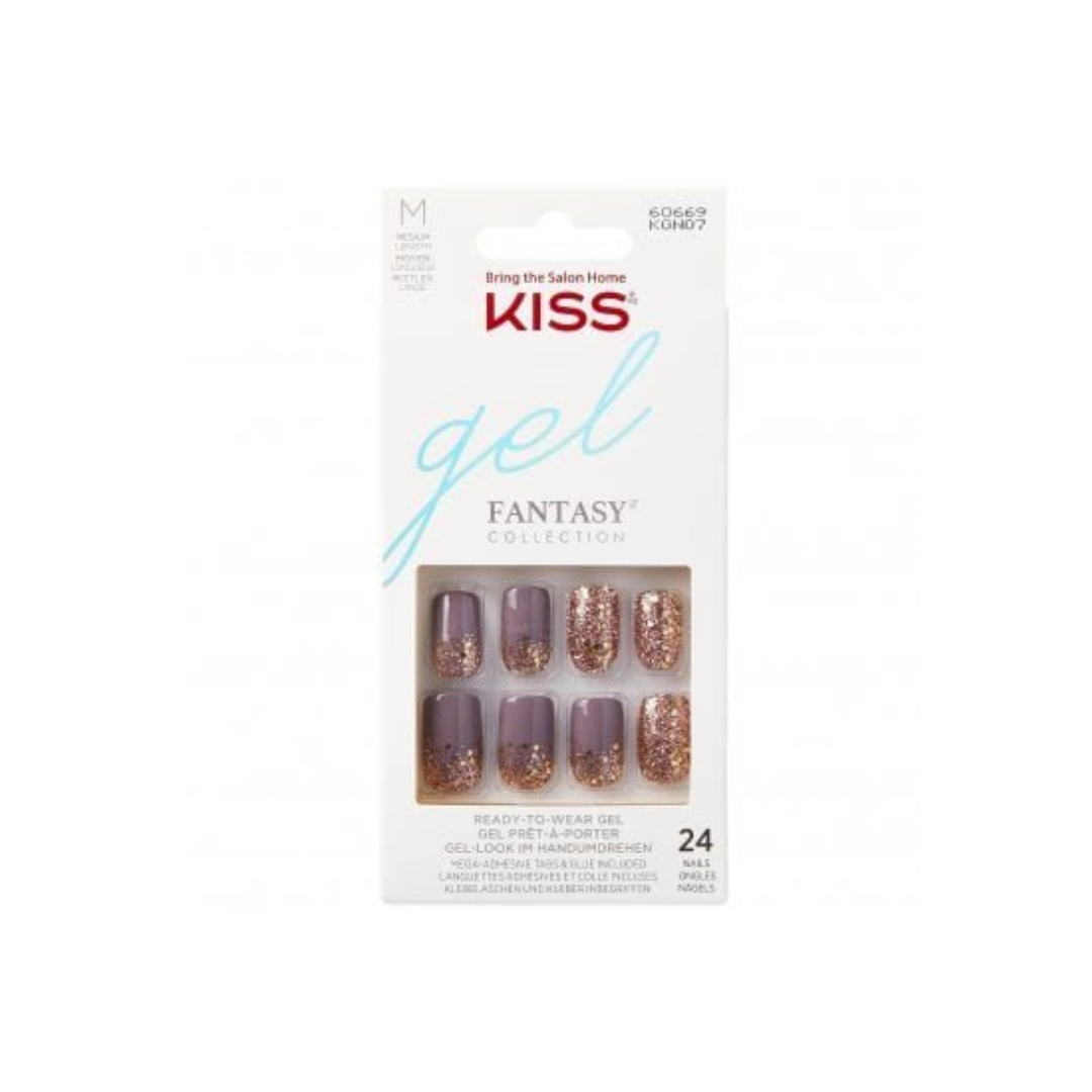 Kiss Gel Fantasy Nails 60664 Gold Glitter