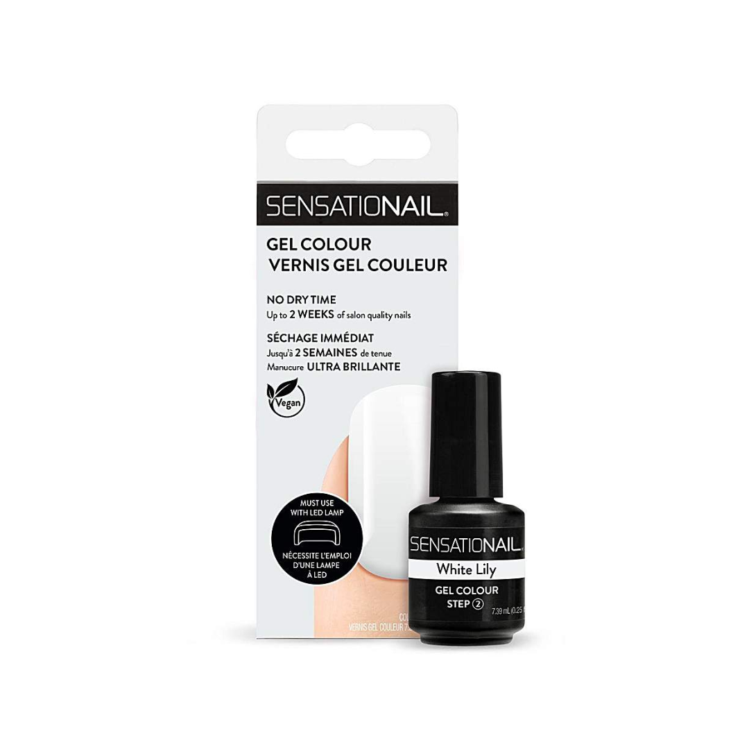 Sensationail Gel Polish White Lilly