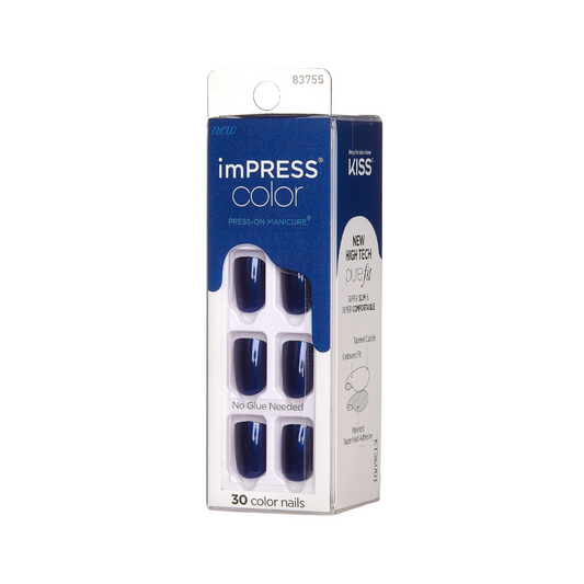 Kiss Impress Nails Never Too Navy 83755