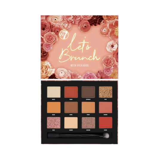 W7 Lets Brunch Pressed Pigment Eyeshadow Palette