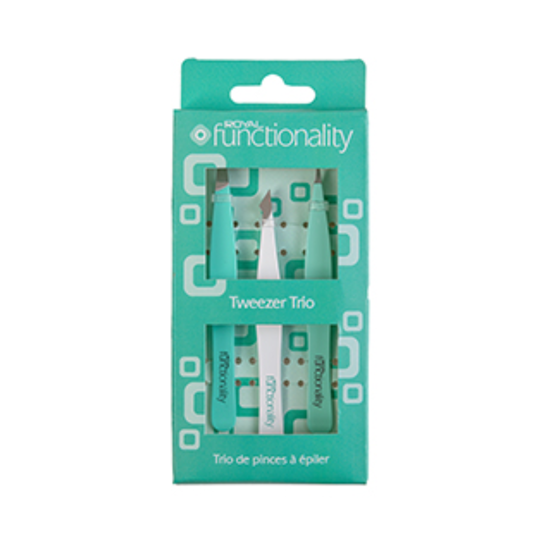 Royal Cosmetics Functionality 3PC Tweezer Set GMAN034