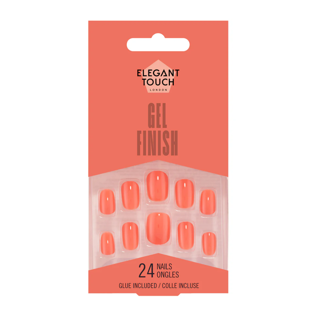 Elegant Touch Gel Finish False Nails Grapefruit Slice
