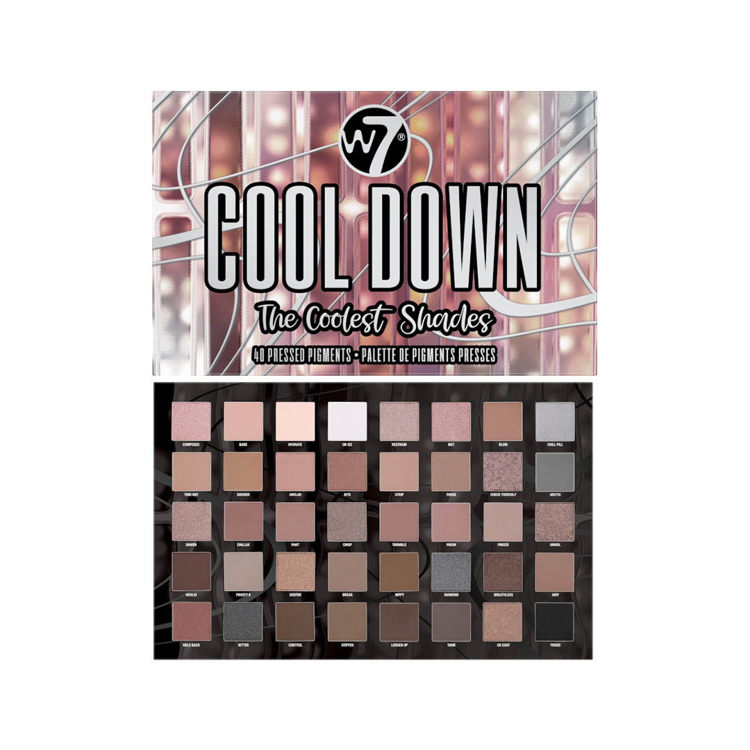 W7 Cool Down Pressed Pigment Palette