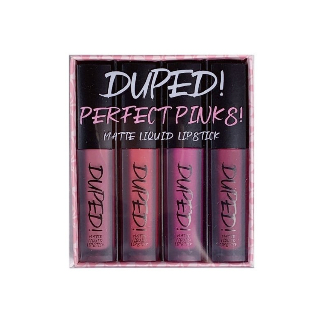 W7 Duped! Perfect Pinks Matte Liquid Lipsticks