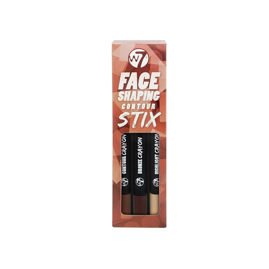 W7 Face Shaping 3 Contour Stix Highlighter Bronzer & Contour Shade