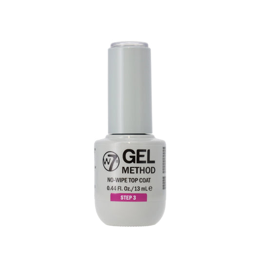 W7 Gel Method Step 3 No Wipe Top Coat 13ml
