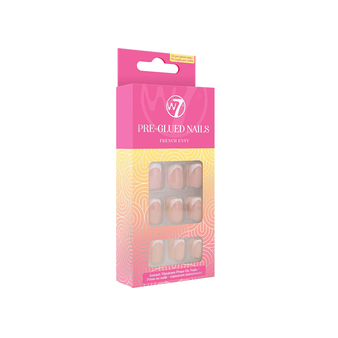 W7 Pre Glued Nails French Envy