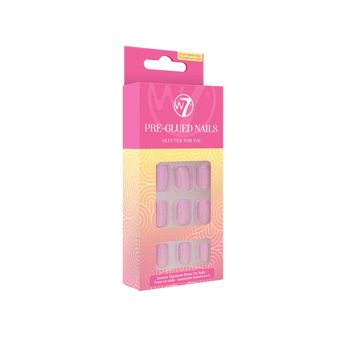 W7 Pre Glued Nails Glitter For You
