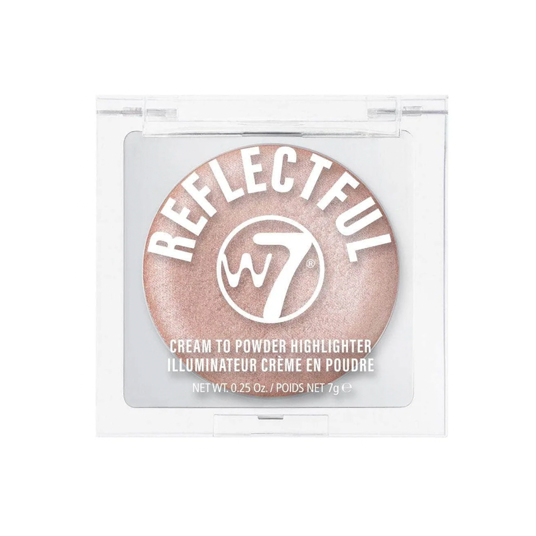 W7 Reflectful Cream To Powder Highlighter Pink Spring