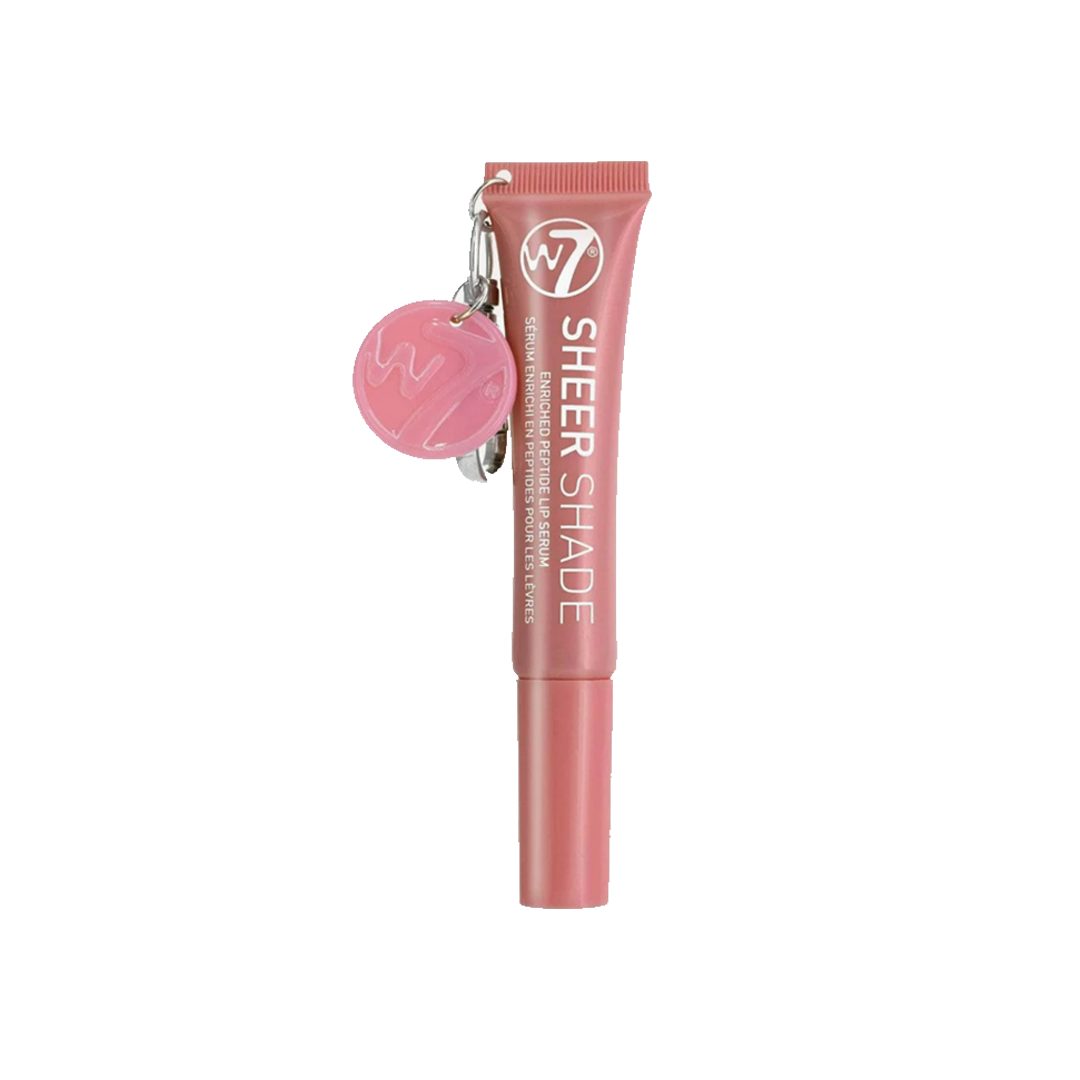 W7 Sheer Shade Enriched Peptide Lip Serum with Key Ring Mauve Muse