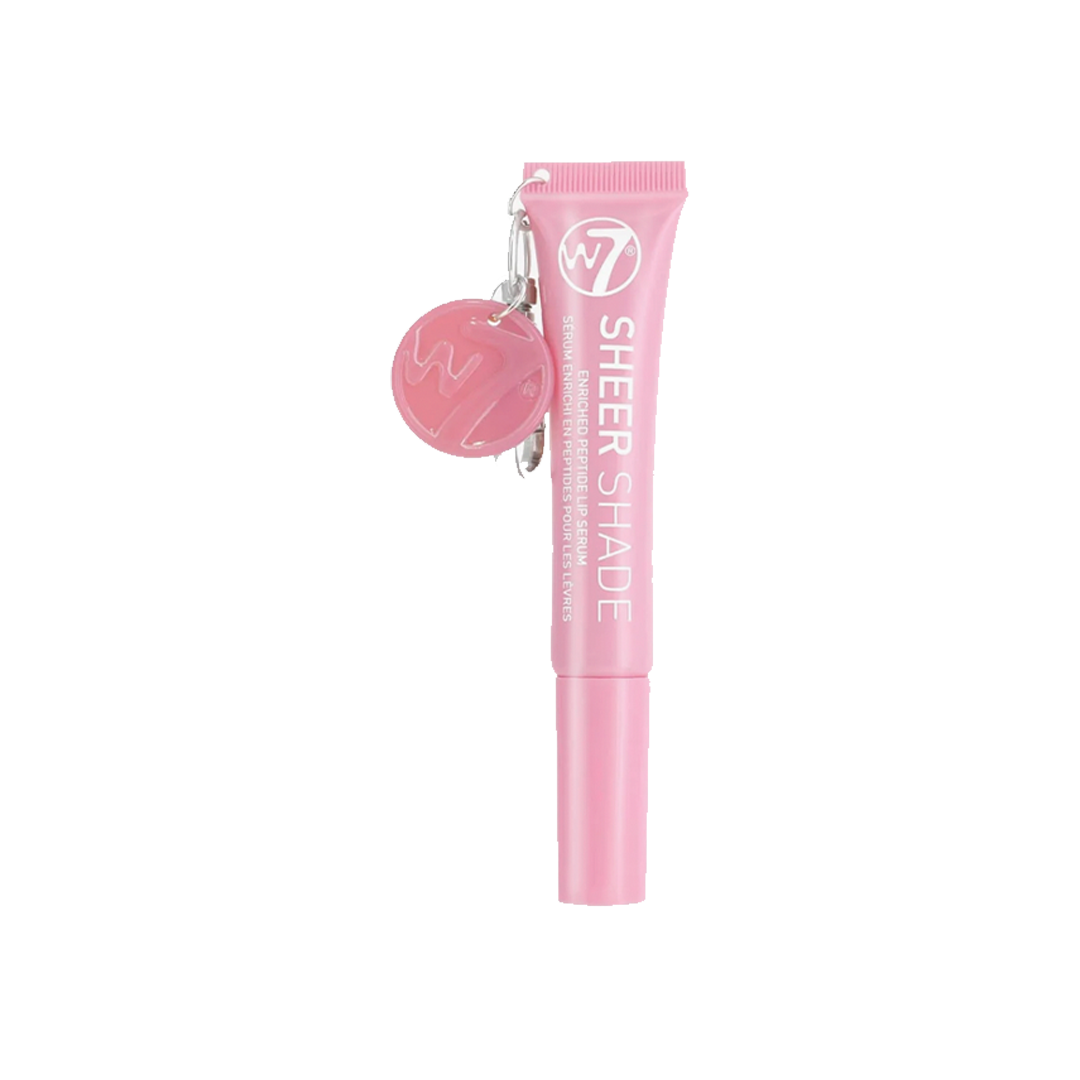 W7 Sheer Shade Enriched Peptide Lip Serum with Key Ring Pink Mirage