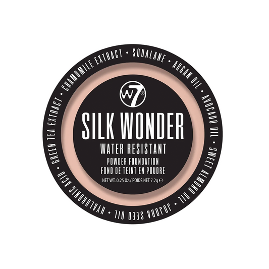 W7 Silk Wonder Water Resistant Powder Foundation Natural Beige