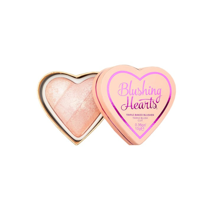 Revolution Triple Baked Blush Blushing Hearts Peachy Pink Kisses
