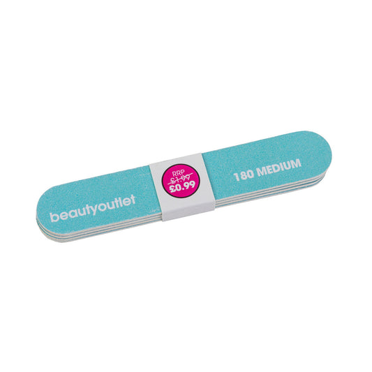 Beauty Outlet 4 Mini Nail Files 180 Aqua BEAU528