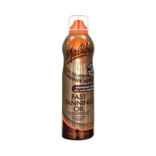 Malibu Sun Lotion Continuous Spray Fast Tanning Oil 175ml