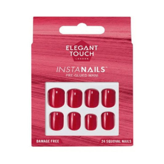 Elegant Touch Pre Glued False Nails Insta Nails Born Red-Y