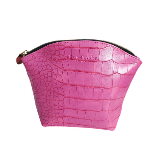 Elizabeth Arden 7 Piece Pink Crocodile Bag Set