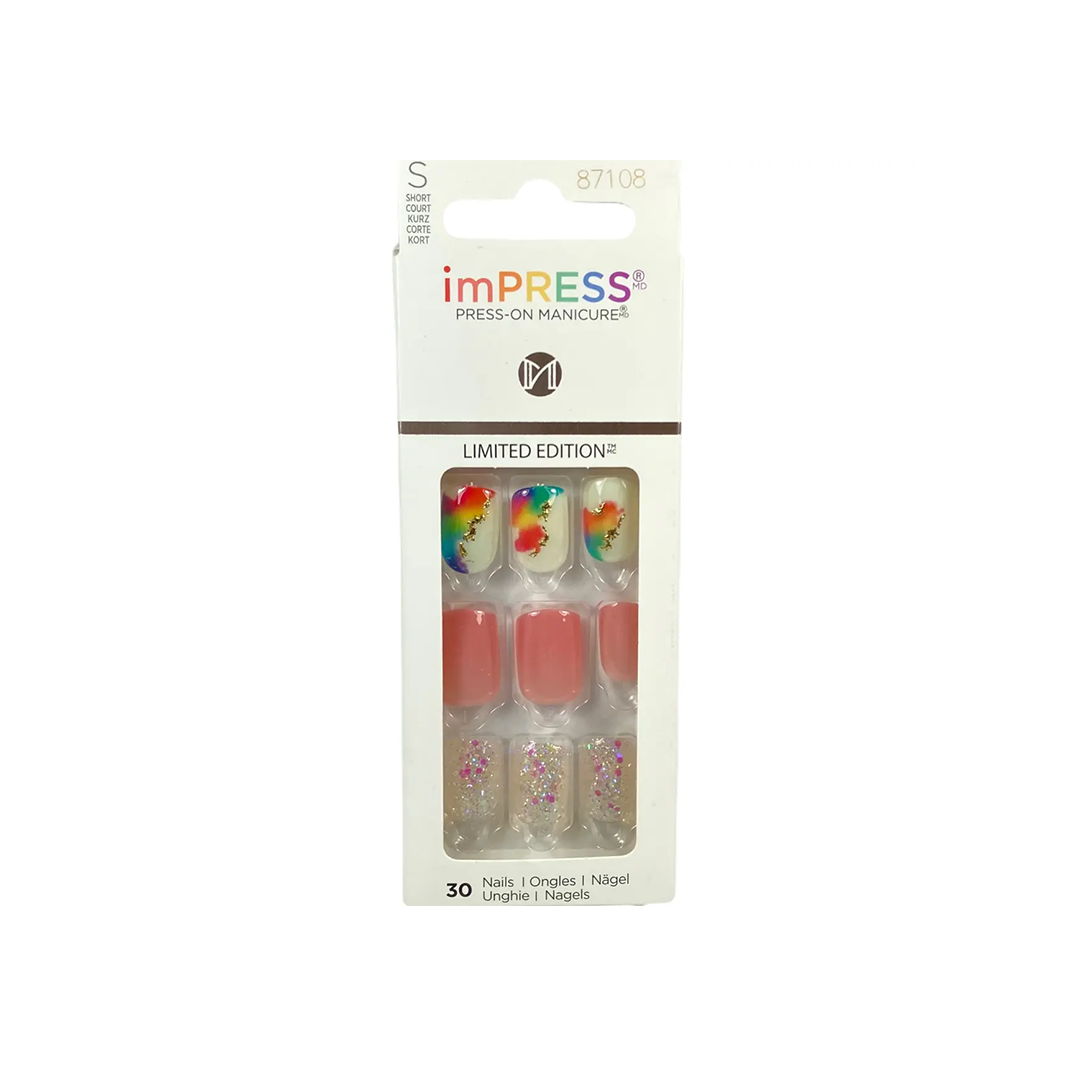 Kiss Impress 30 Small Nails 87108 Happy Pride