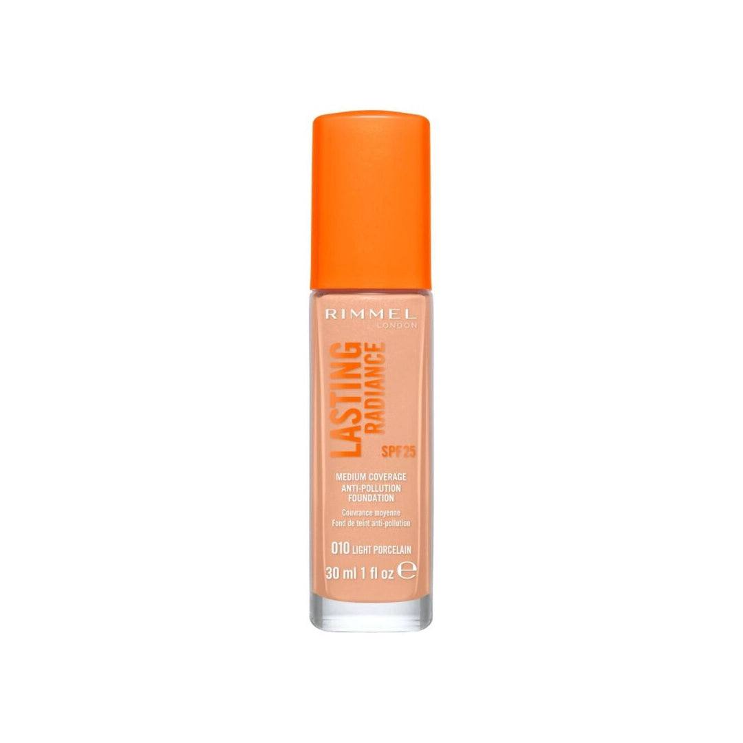 Rimmel Lasting Radiance Foundation 010 Light Porcelain SPF 25