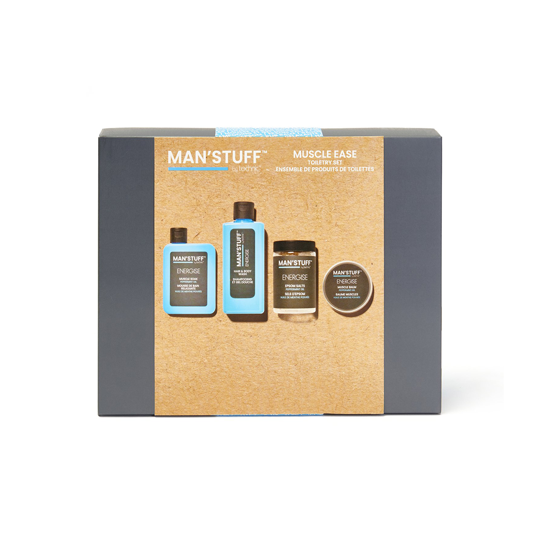Man Stuff Muscle Ease 4 Piece Kit – Beauty Outlet