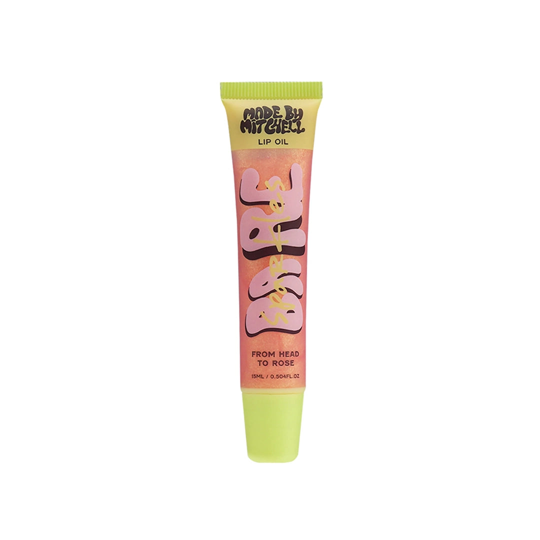 Made By Mitchell Bare Sparkles Lip Oil From Head To Rose 15ml