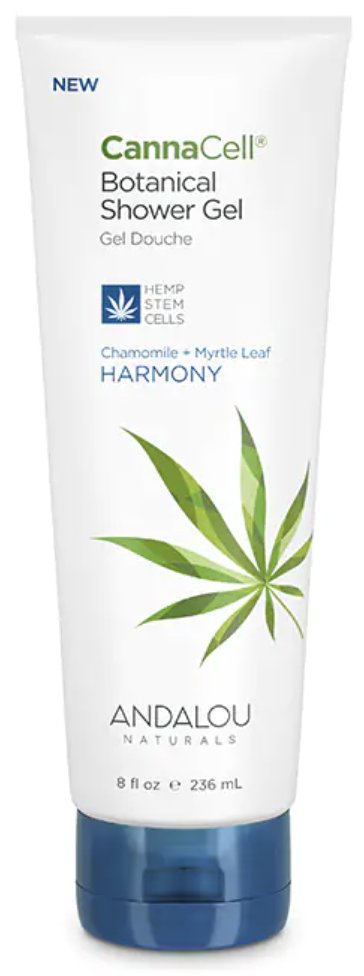 Andalou Naturals CannaCell Botanical Shower Gel Harmony Chamomile + Myrtle Leaf