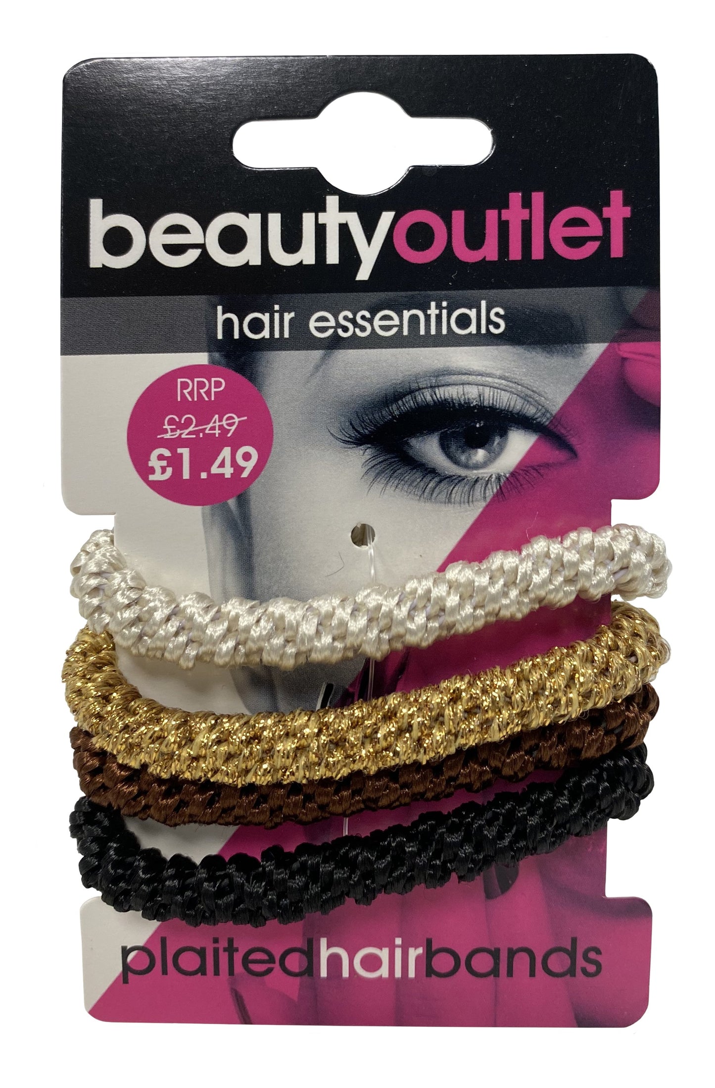Beauty Outlet Plaited Hair Bands x4