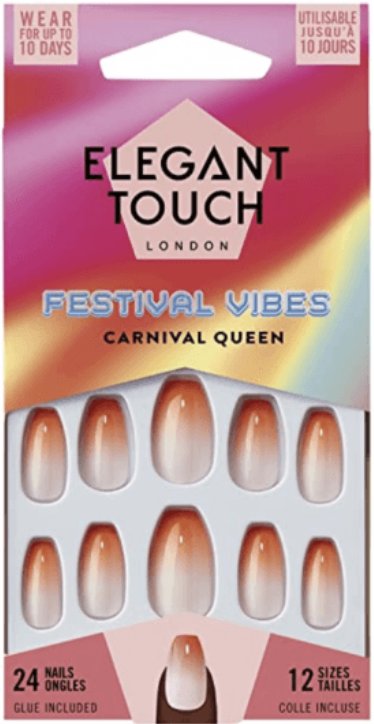 Elegant Touch False Nails Festival VIbes Carnival Queen