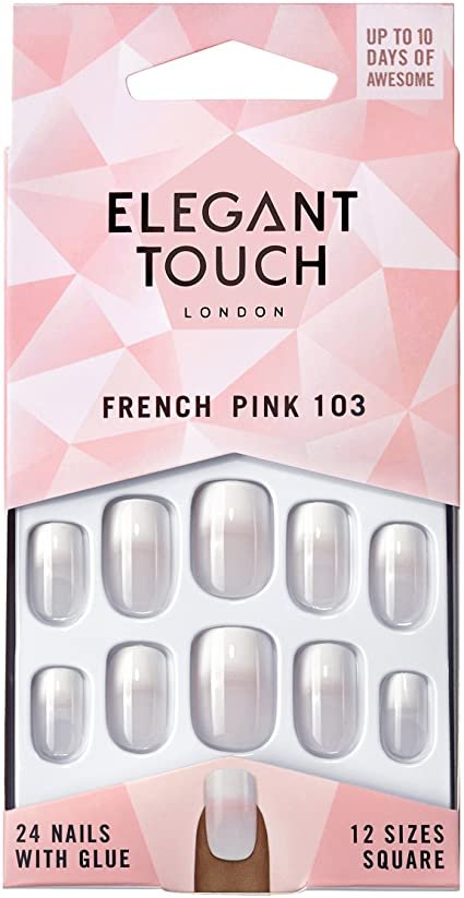 Elegant Touch False Nails French Pink 103