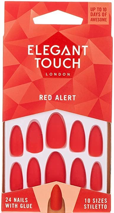 Elegant Touch False Nails Red Alert