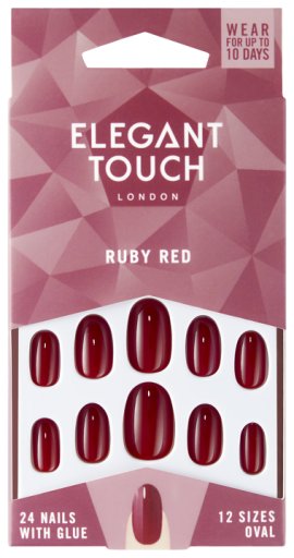 Elegant Touch False Nails Ruby Red