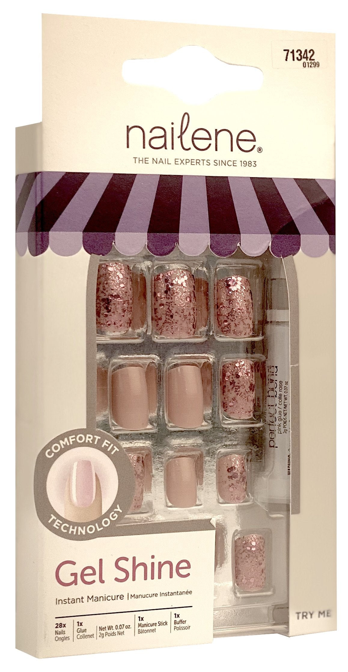 Nailene Gel Shine False Nails 71342