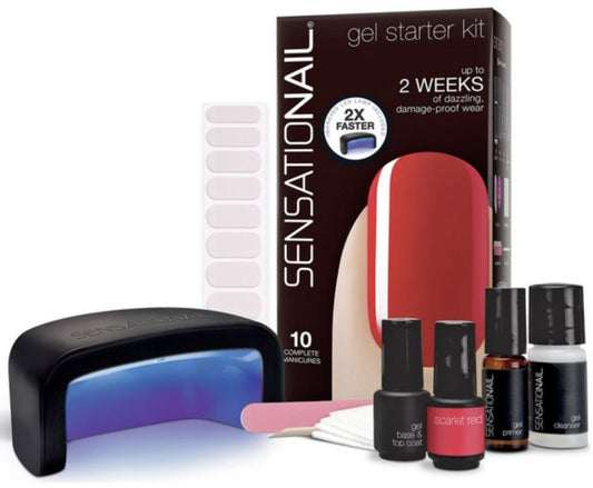 Sensationail Gel Starter Kit Scarlet Red